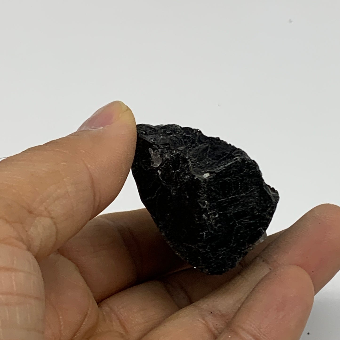 73.9g, 2"x1.5"x1", Natural Black Tourmaline Mineral Specimen, B33753