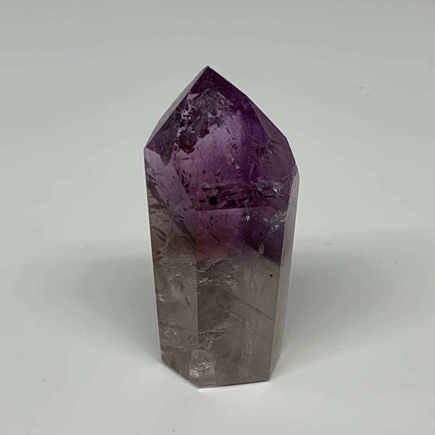 73.1g, 2.6"x1.2"x0.9", Natural Amethyst Tower Point Obelisk @Brazil, B32370