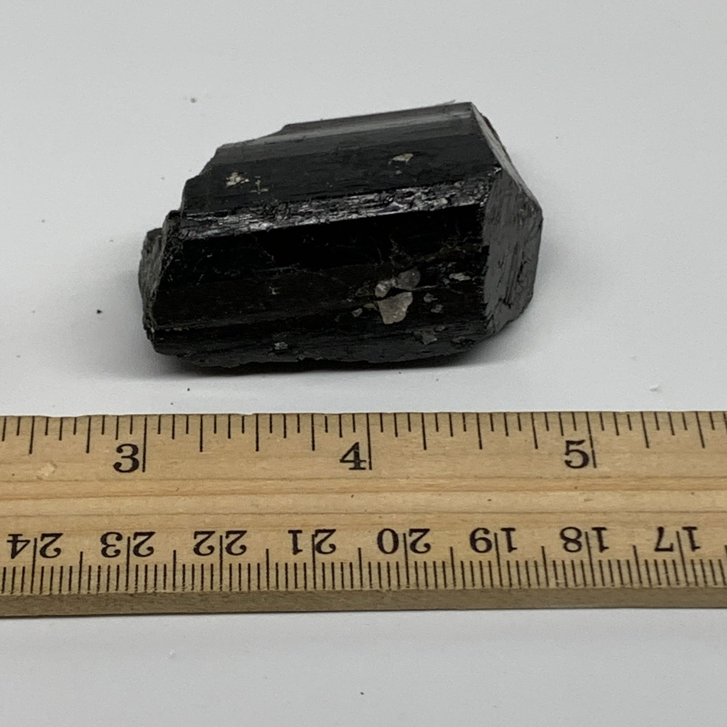 73.9g, 2"x1.5"x1", Natural Black Tourmaline Mineral Specimen, B33753