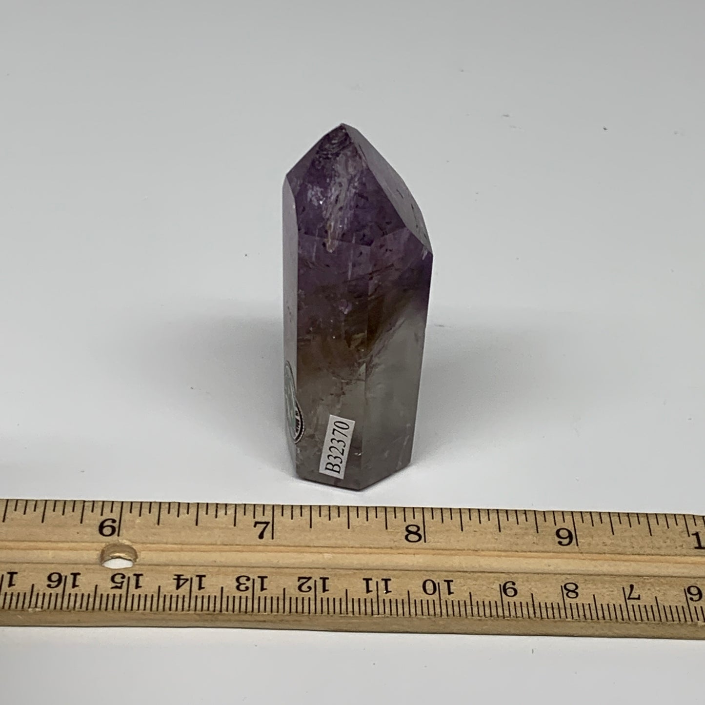 73.1g, 2.6"x1.2"x0.9", Natural Amethyst Tower Point Obelisk @Brazil, B32370