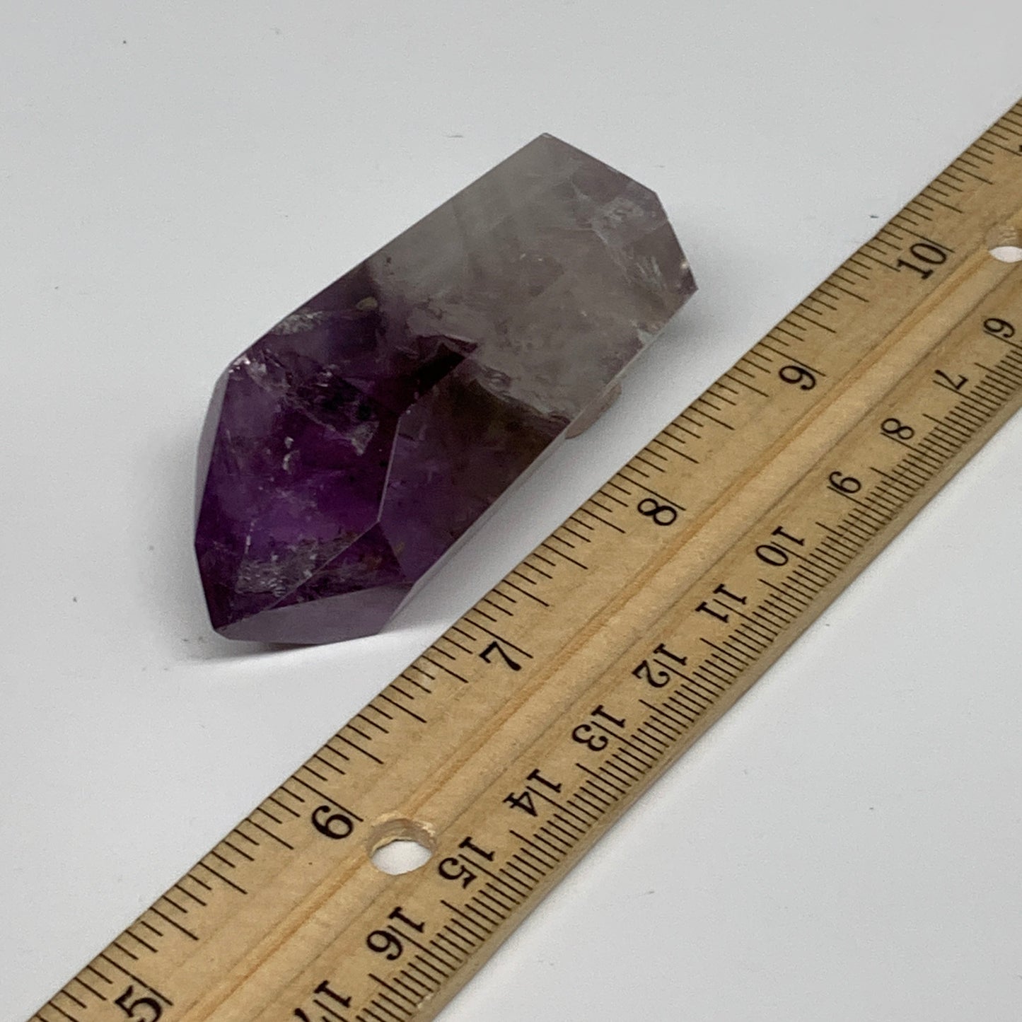 73.1g, 2.6"x1.2"x0.9", Natural Amethyst Tower Point Obelisk @Brazil, B32370