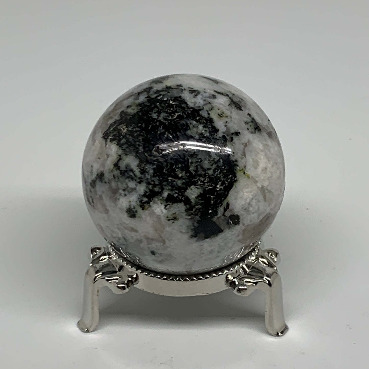 186.7g, 2"(50mm), Natural Rainbow Moonstone Sphere Ball Gemstone, B34390