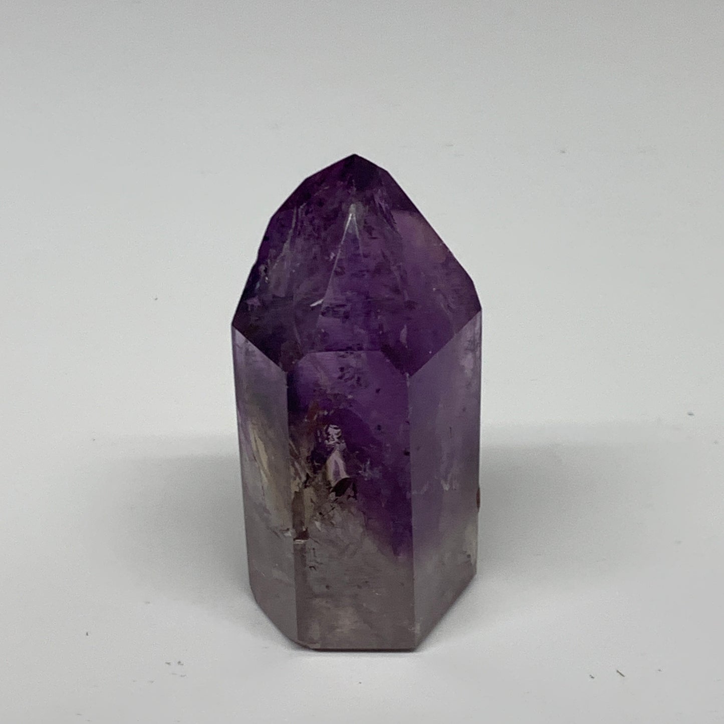 88.1g, 2.5"x1.3"x1", Natural Amethyst Tower Point Obelisk @Brazil, B32371