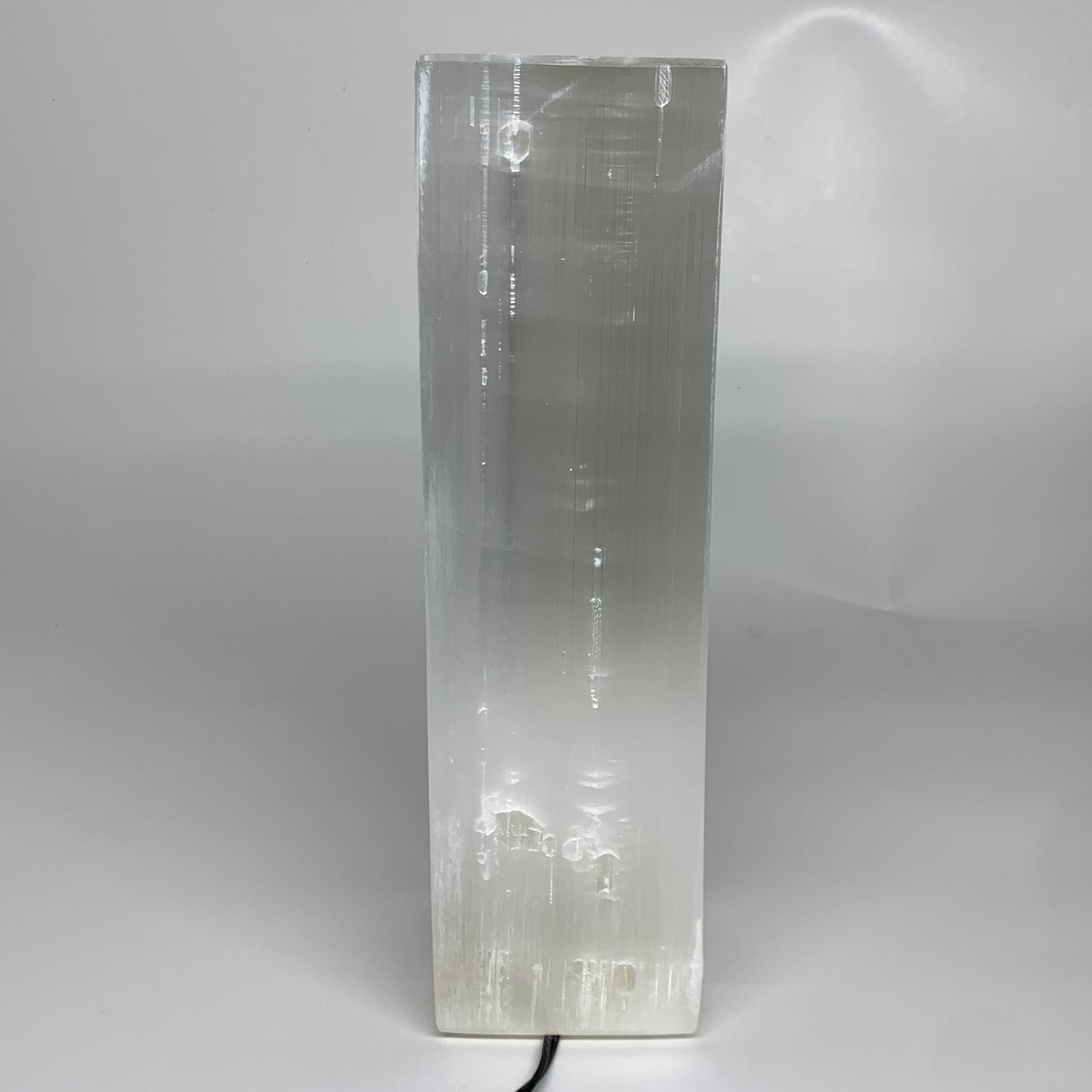 10.6 lbs. 11.5"x3.4", Rectangle Selenite (Satin Spar) Lamp, w/6ft Chord, B35838