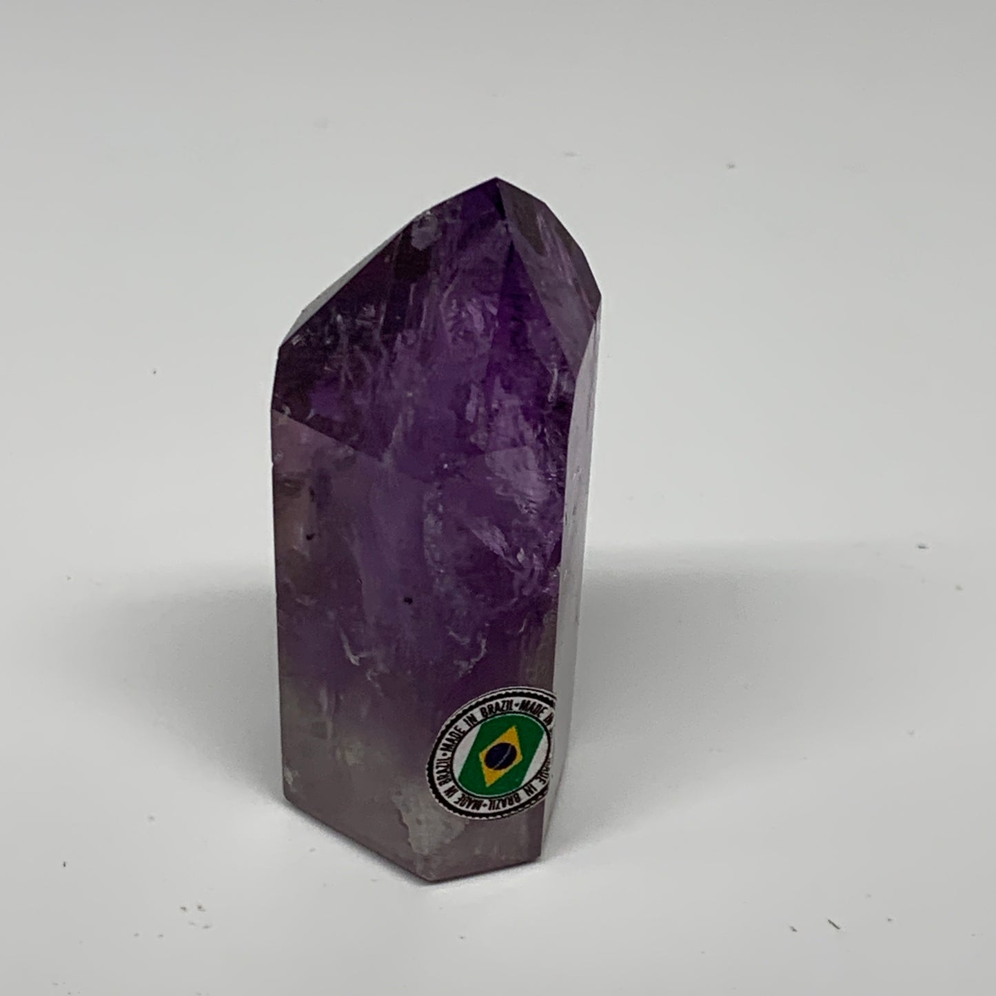 88.1g, 2.5"x1.3"x1", Natural Amethyst Tower Point Obelisk @Brazil, B32371
