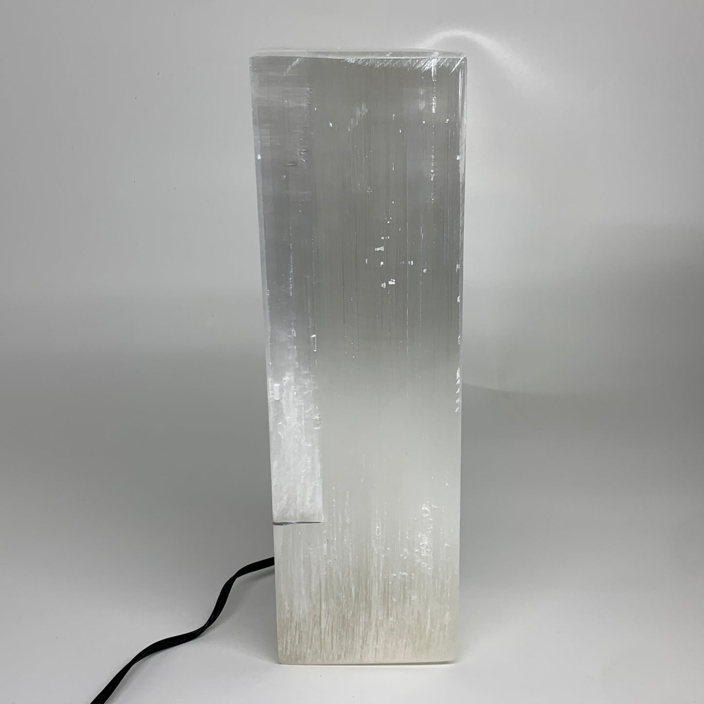 10.6 lbs. 11.5"x3.4", Rectangle Selenite (Satin Spar) Lamp, w/6ft Chord, B35838