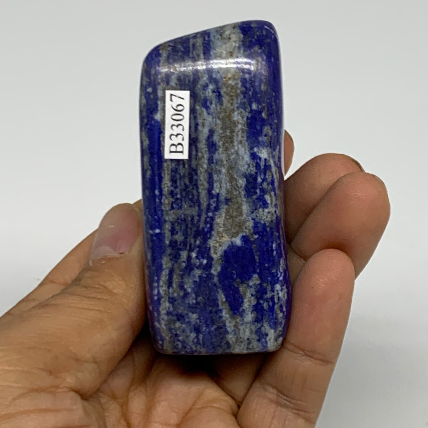 124g, 2.8"x1.2"x1.2", Natural Freeform Lapis Lazuli from Afghanistan, B33067