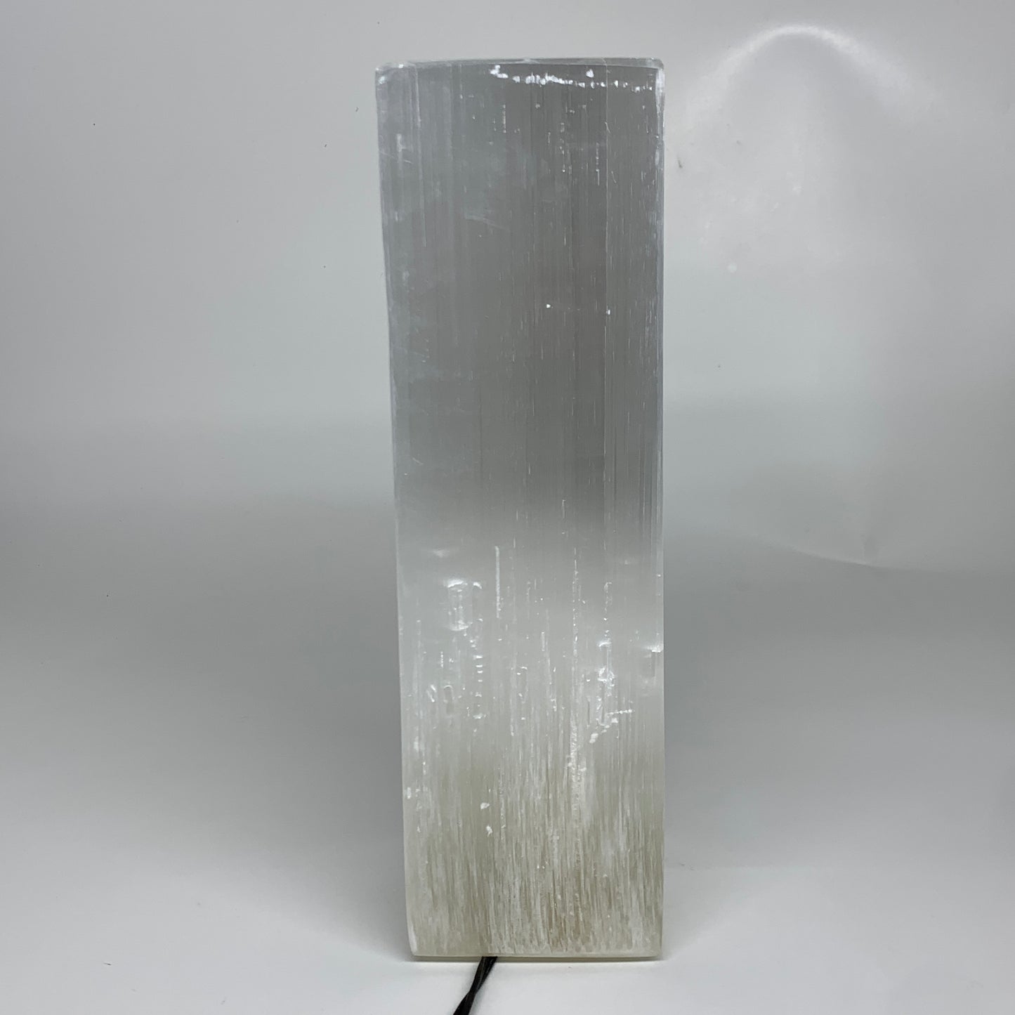10.4 lbs. 11.5"x3.4", Rectangle Selenite (Satin Spar) Lamp, w/6ft Chord, B35839