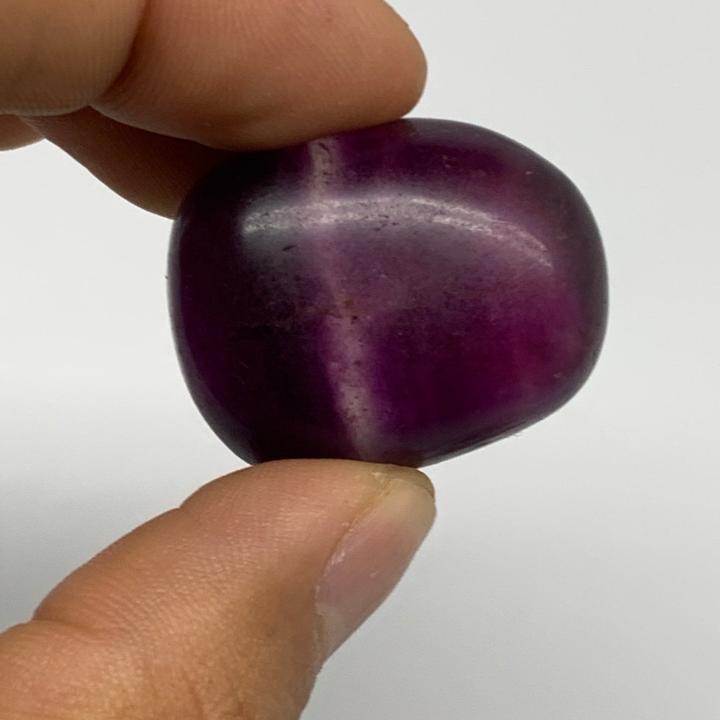 146.6g, 1"-1.3", 7pcs, Multi Color Fluorite Crystal Tumbled Stones, B28729