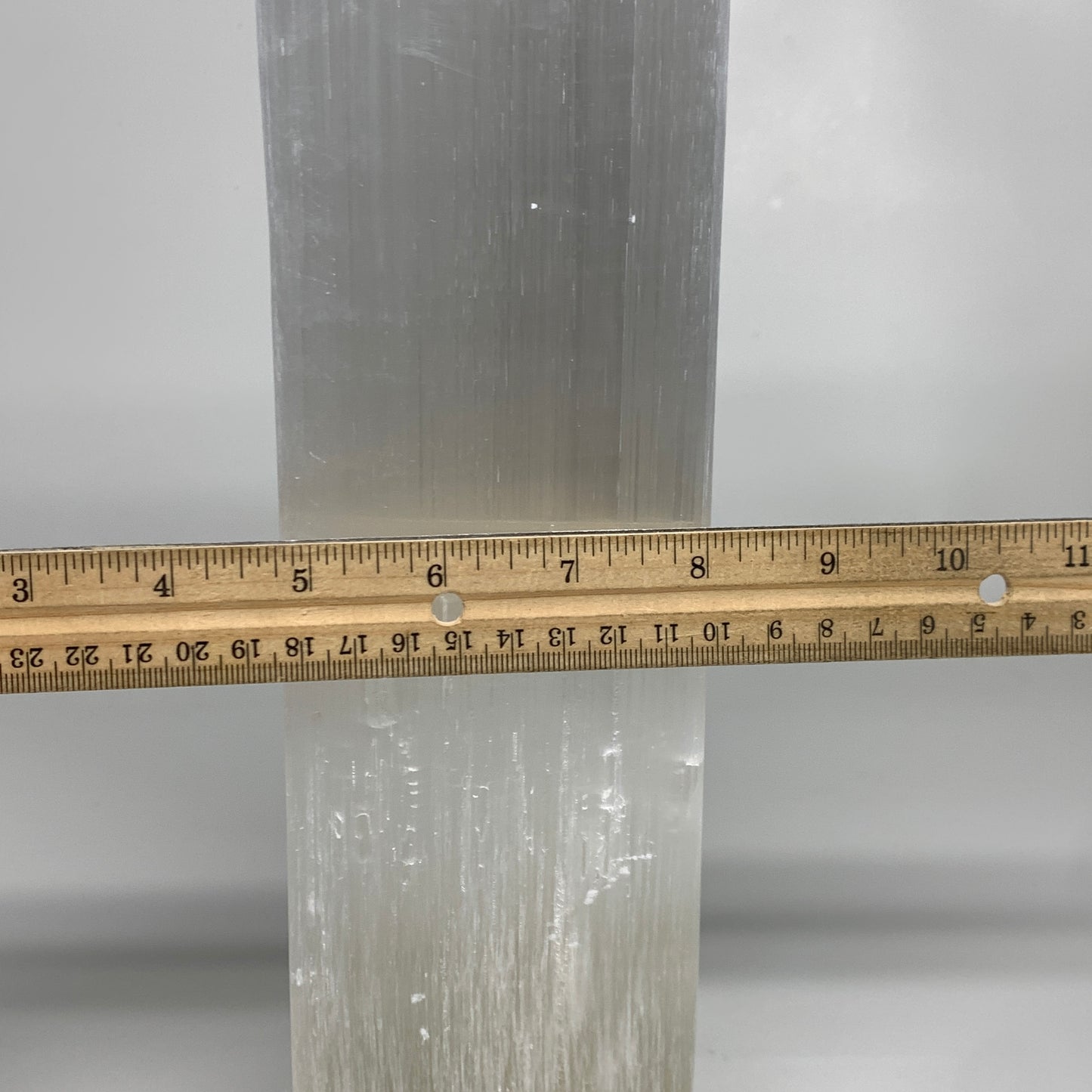 10.4 lbs. 11.5"x3.4", Rectangle Selenite (Satin Spar) Lamp, w/6ft Chord, B35839