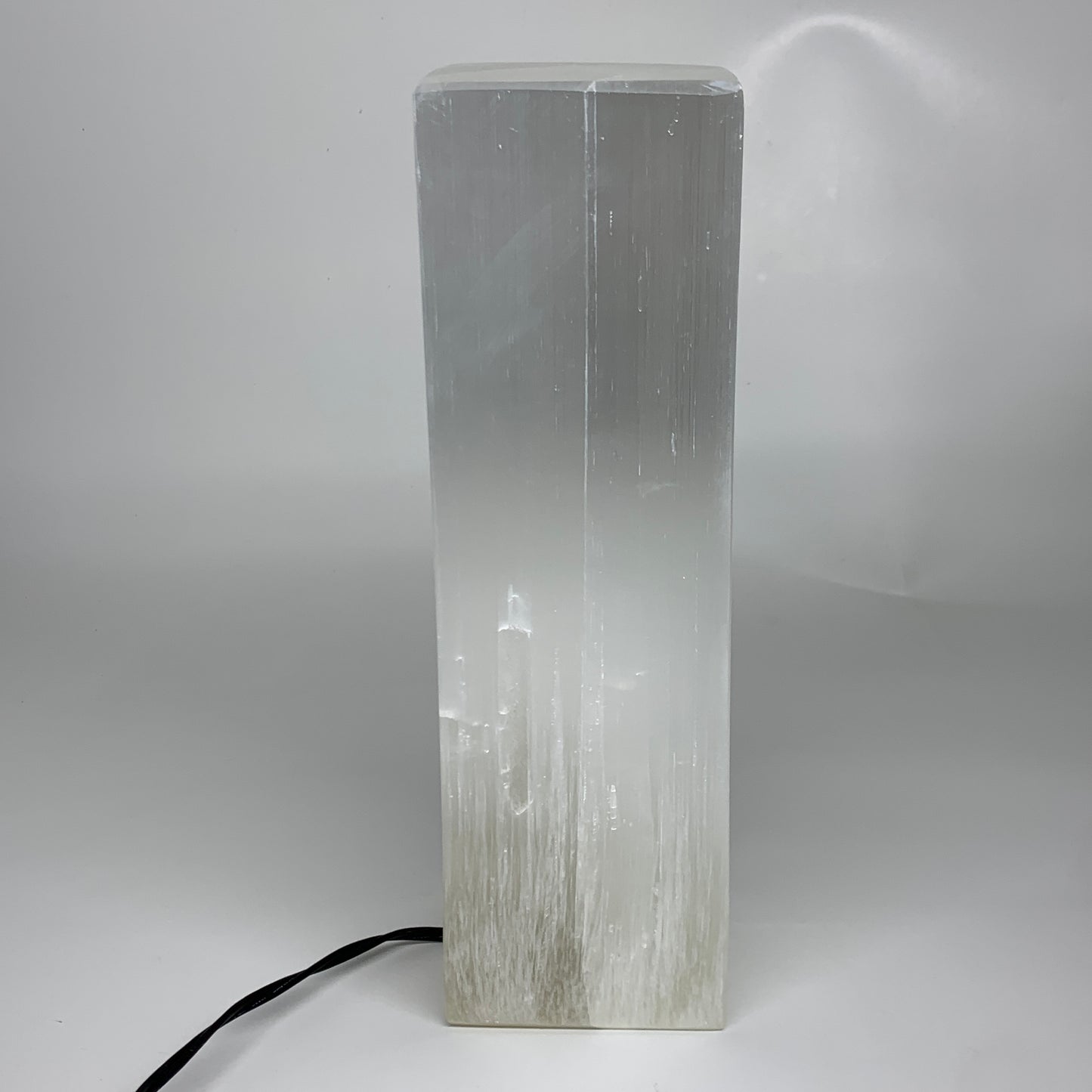 10.4 lbs. 11.5"x3.4", Rectangle Selenite (Satin Spar) Lamp, w/6ft Chord, B35839