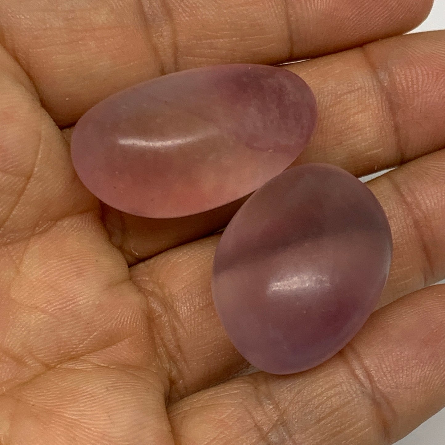 146.6g, 1"-1.3", 7pcs, Multi Color Fluorite Crystal Tumbled Stones, B28729