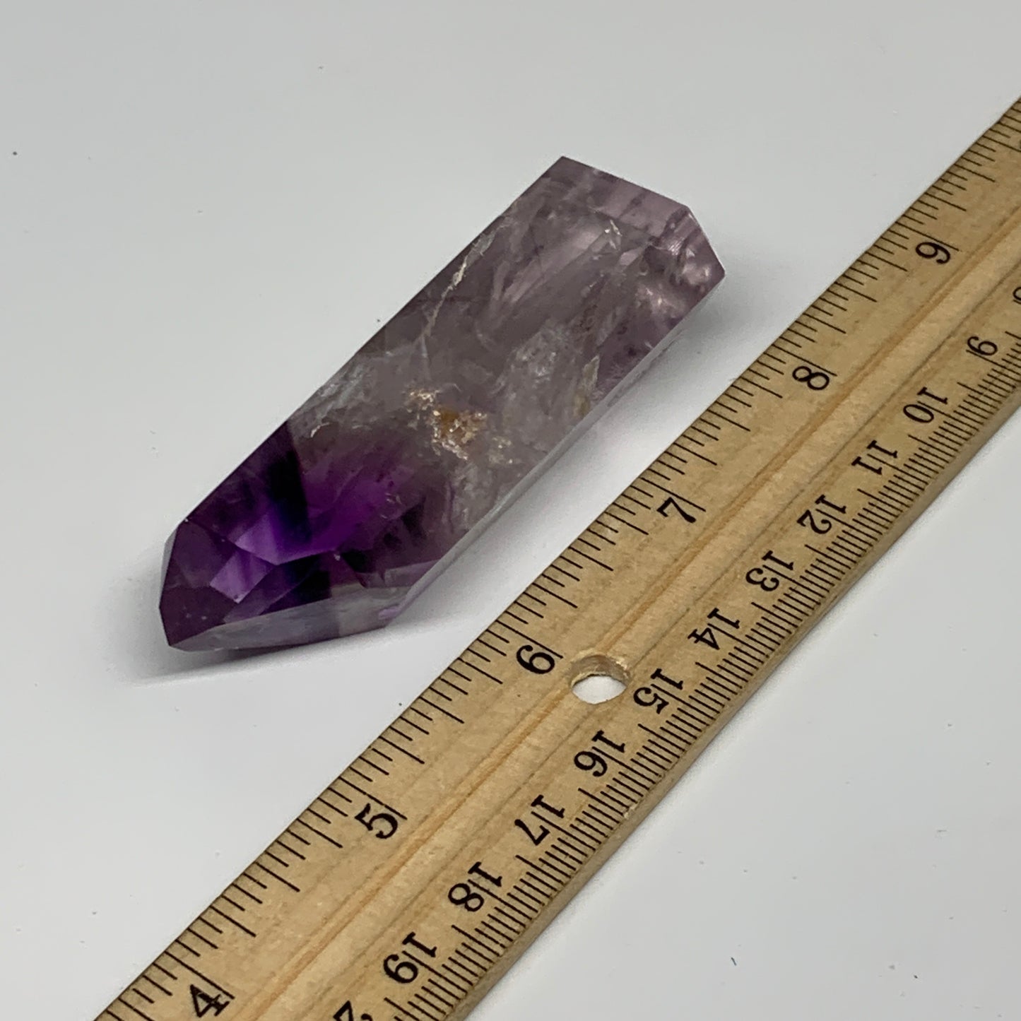 69.3g, 3"x1"x0.7", Natural Amethyst Tower Point Obelisk @Brazil, B32373
