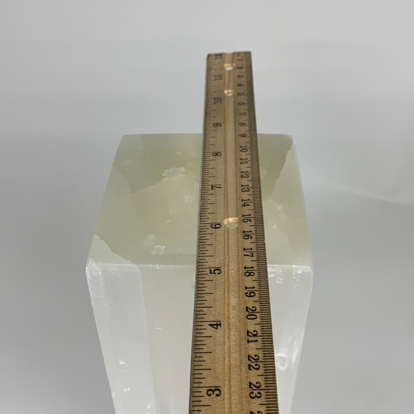 11.7 lbs. 11.6"x3.6", Rectangle Selenite (Satin Spar) Lamp, w/6ft Chord, B35840