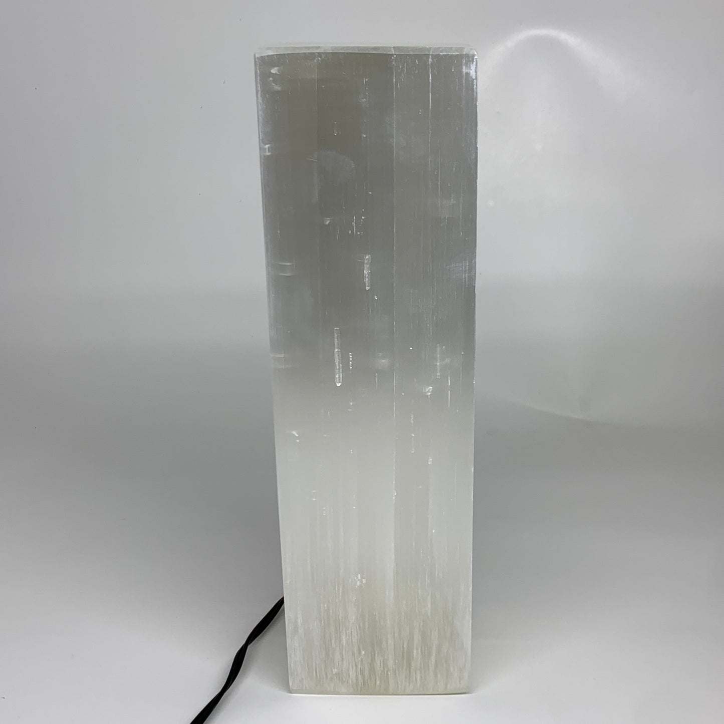 11.7 lbs. 11.6"x3.6", Rectangle Selenite (Satin Spar) Lamp, w/6ft Chord, B35840