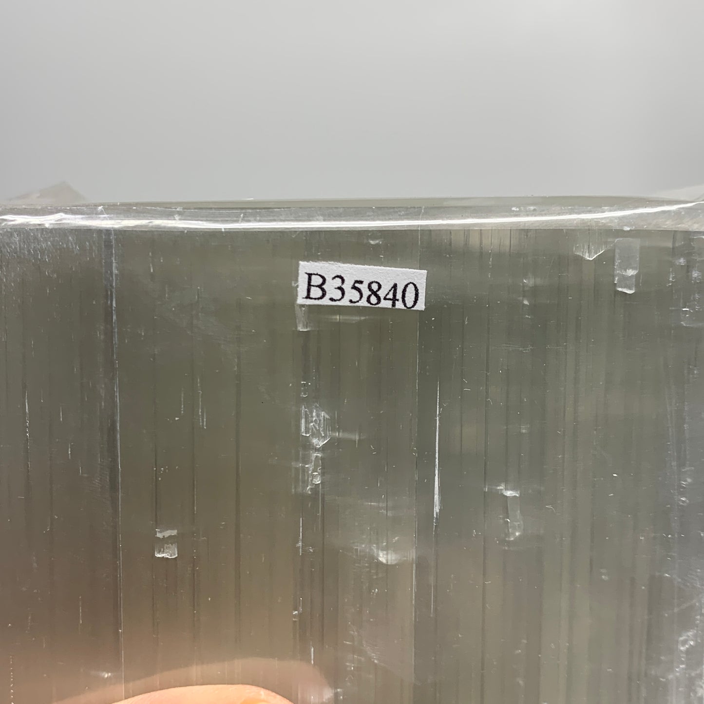 11.7 lbs. 11.6"x3.6", Rectangle Selenite (Satin Spar) Lamp, w/6ft Chord, B35840