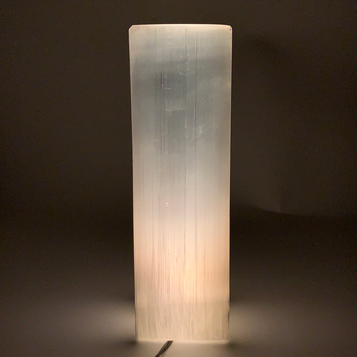 11.3 lbs. 11.6"x3.5", Rectangle Selenite (Satin Spar) Lamp, w/6ft Chord, B35841