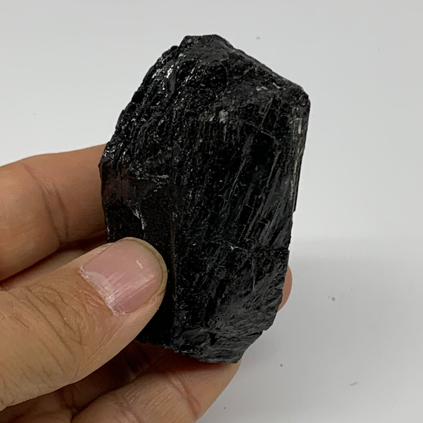 167.6g, 2.8"x1.6"x1.4", Natural Black Tourmaline Mineral Specimen, B33757