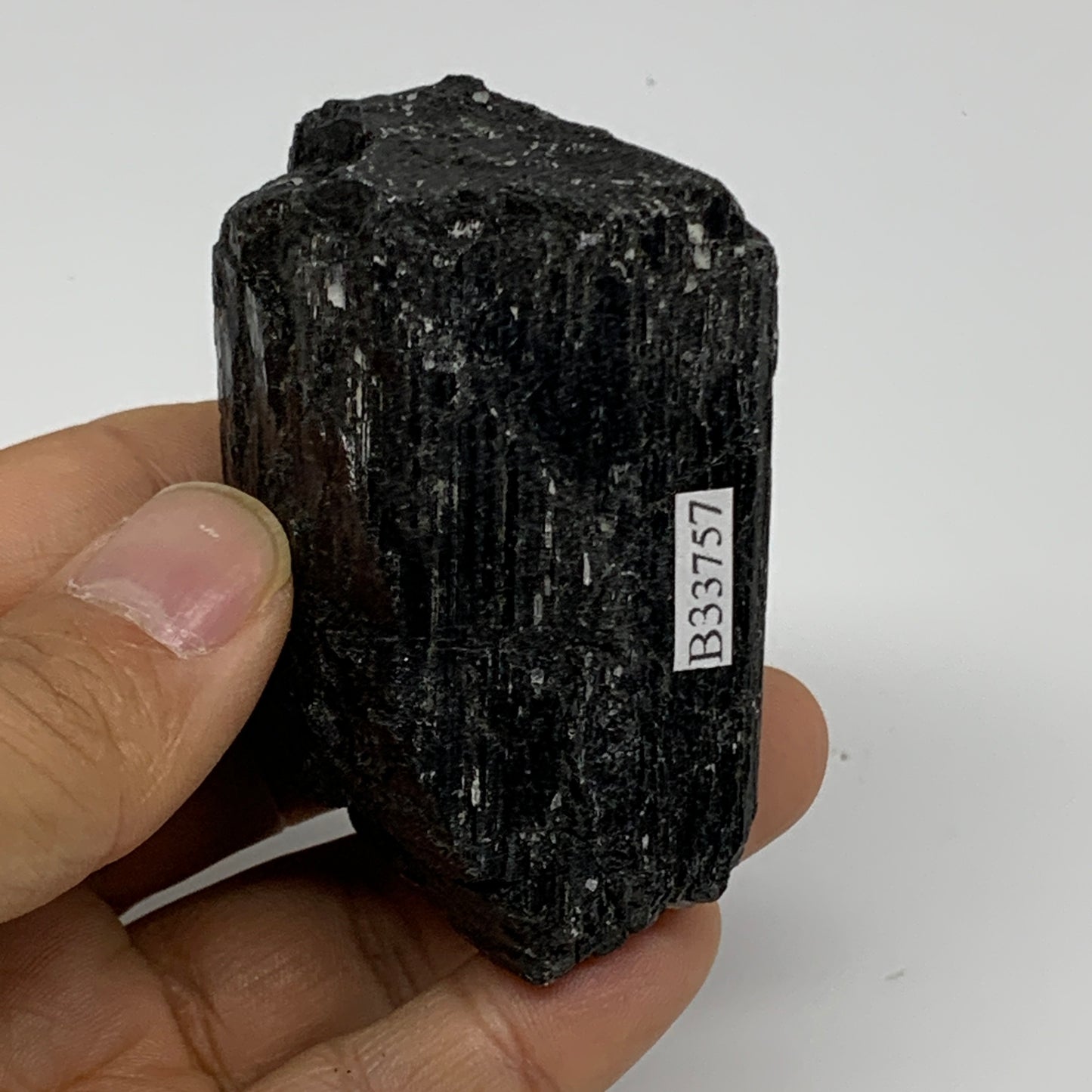 167.6g, 2.8"x1.6"x1.4", Natural Black Tourmaline Mineral Specimen, B33757