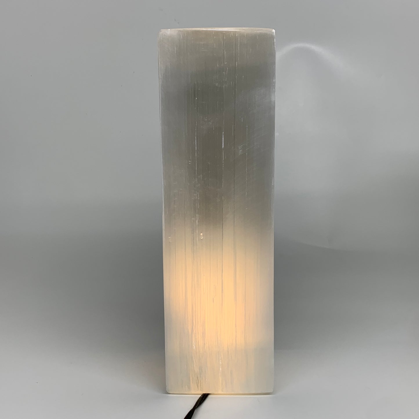 11.3 lbs. 11.6"x3.5", Rectangle Selenite (Satin Spar) Lamp, w/6ft Chord, B35841