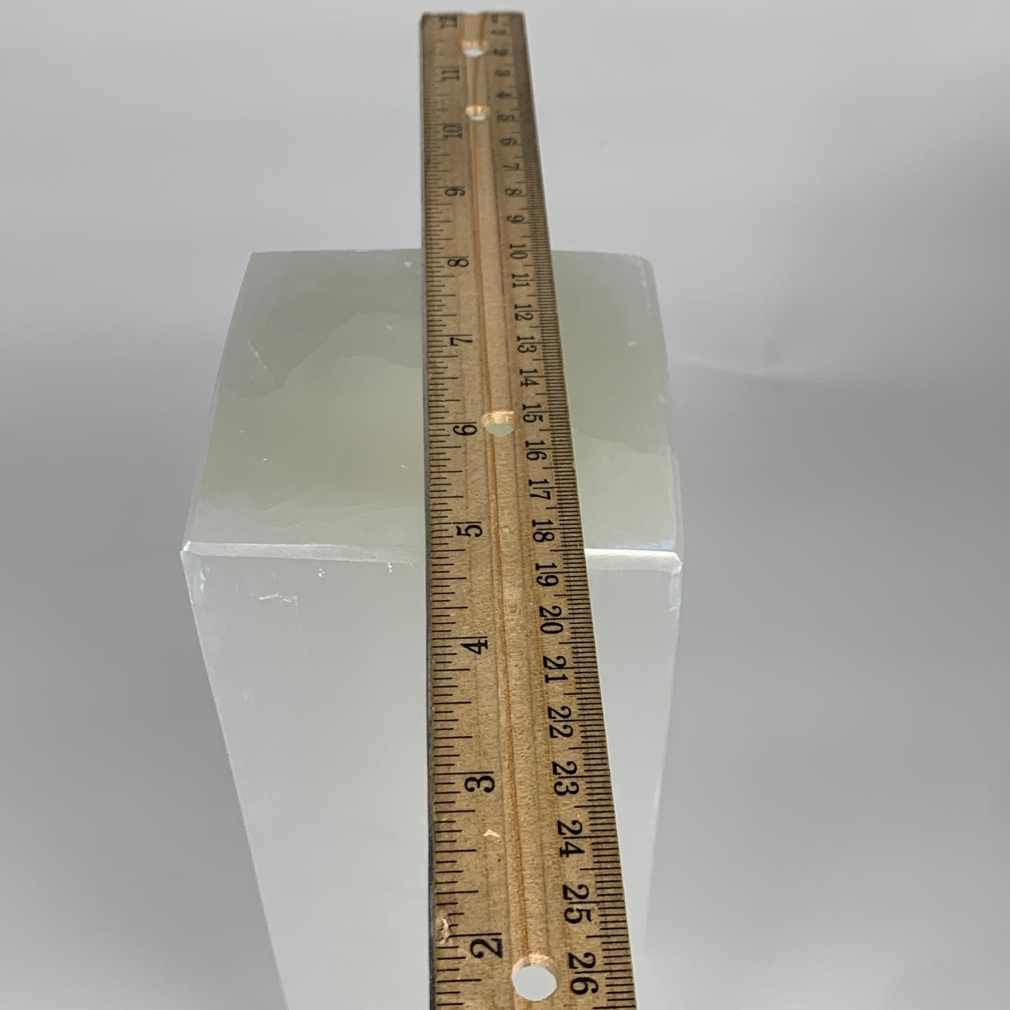 11.3 lbs. 11.6"x3.5", Rectangle Selenite (Satin Spar) Lamp, w/6ft Chord, B35841