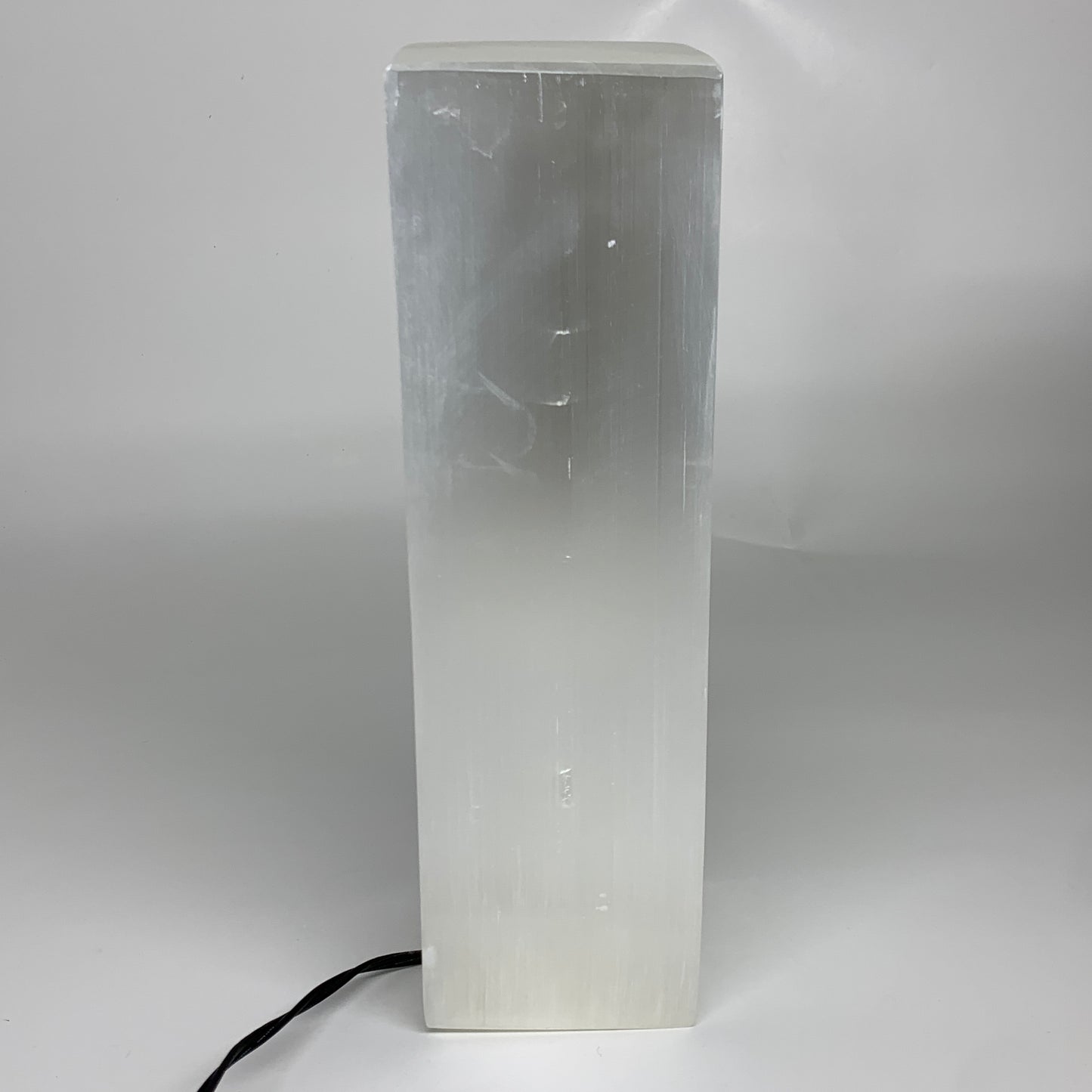 11.3 lbs. 11.6"x3.5", Rectangle Selenite (Satin Spar) Lamp, w/6ft Chord, B35841