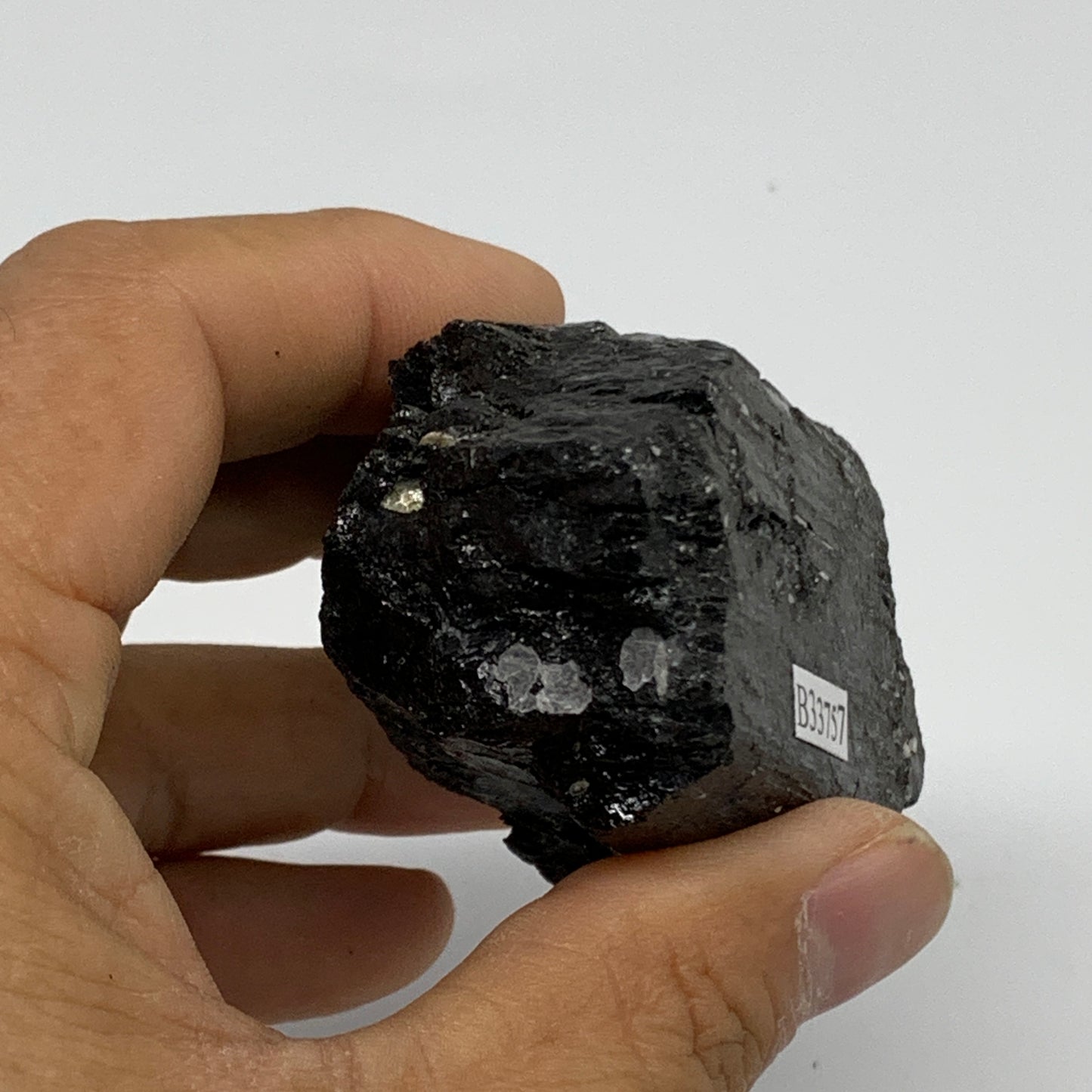 167.6g, 2.8"x1.6"x1.4", Natural Black Tourmaline Mineral Specimen, B33757