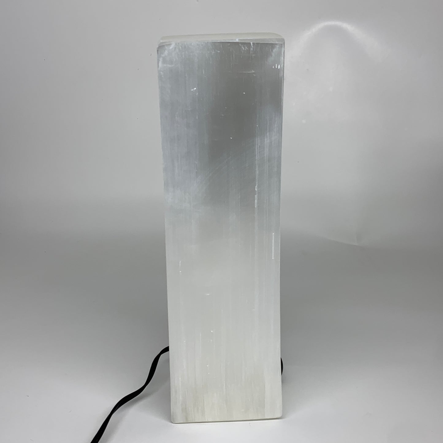 11.3 lbs. 11.6"x3.5", Rectangle Selenite (Satin Spar) Lamp, w/6ft Chord, B35841
