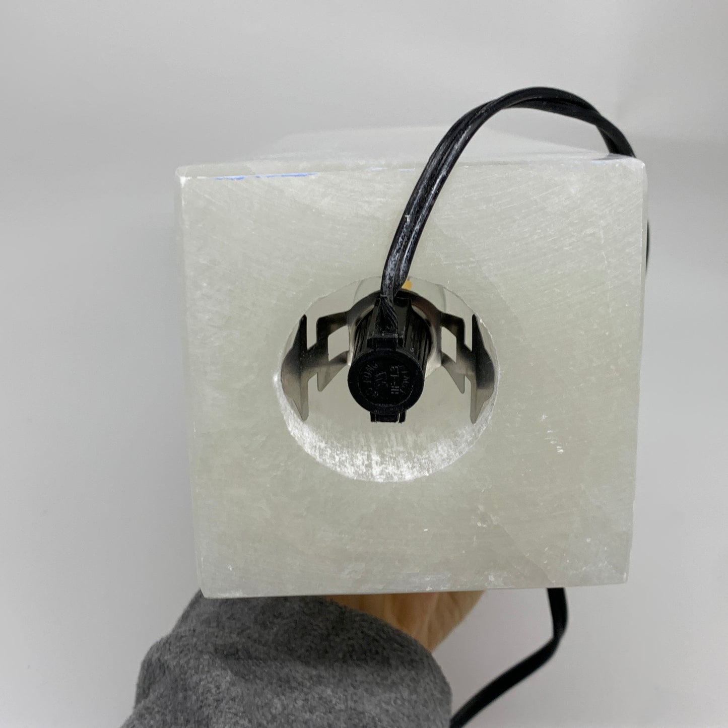 11.3 lbs. 11.6"x3.5", Rectangle Selenite (Satin Spar) Lamp, w/6ft Chord, B35841