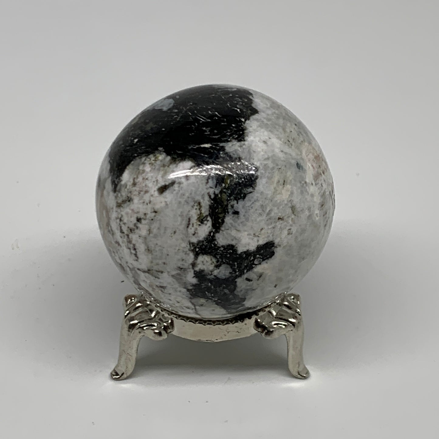 148.8g, 1.8"(46mm), Natural Rainbow Moonstone Sphere Ball Gemstone, B35180