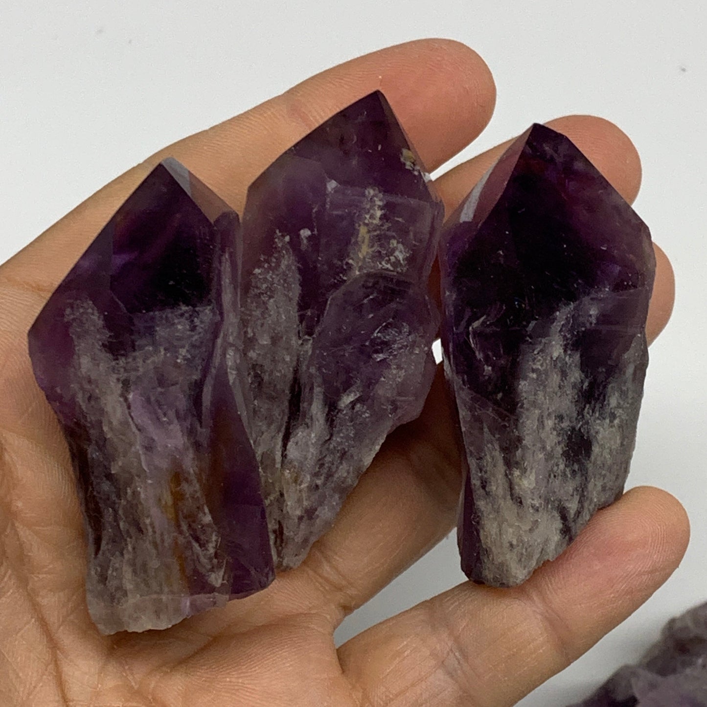 2.4 lbs, 1.9"-2.5", 28pcs, Rough Raw Amethyst Crystal Minerals Specimens, B32376