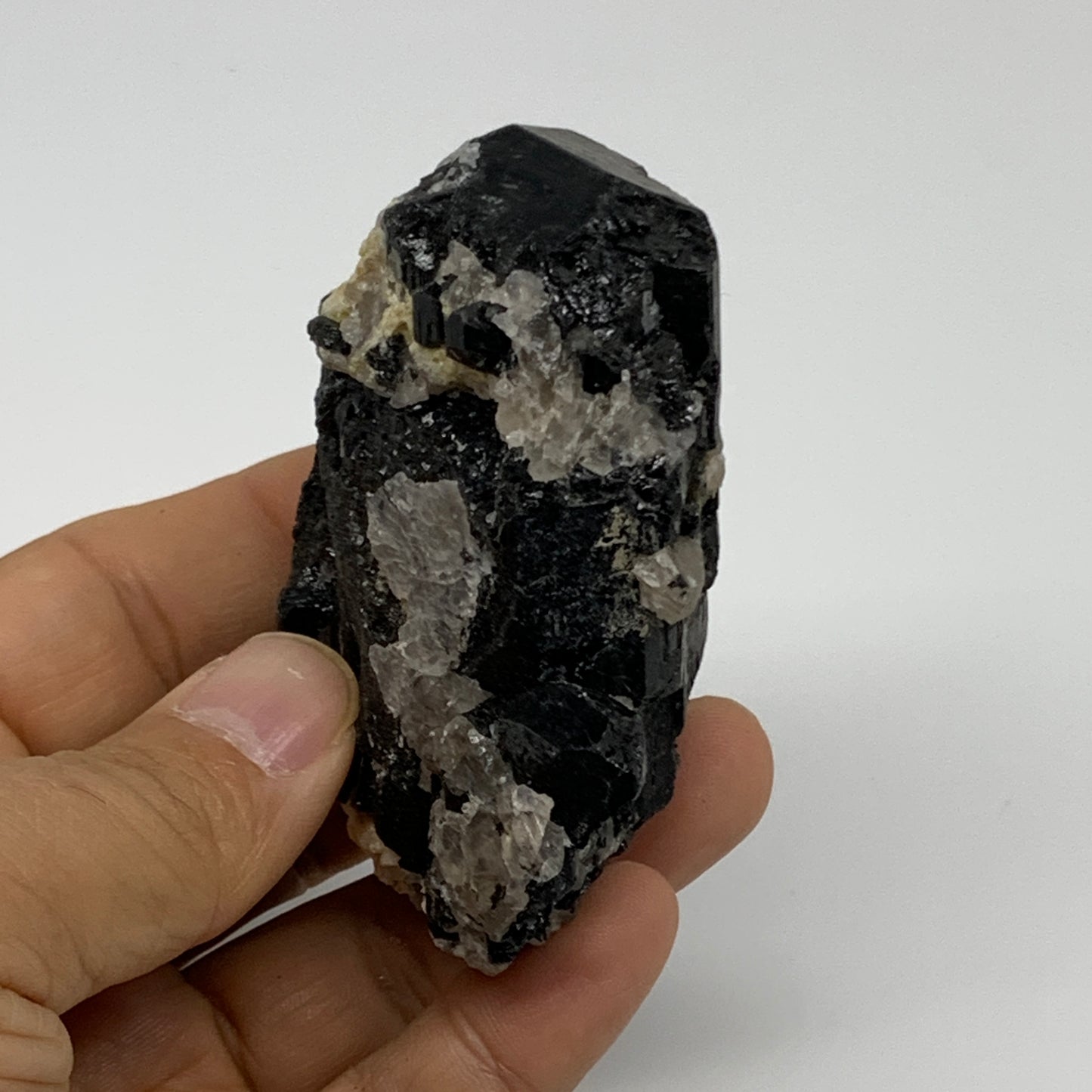 189.9g, 2.8"x1.9"x1.5", Natural Black Tourmaline Mineral Specimen, B33759