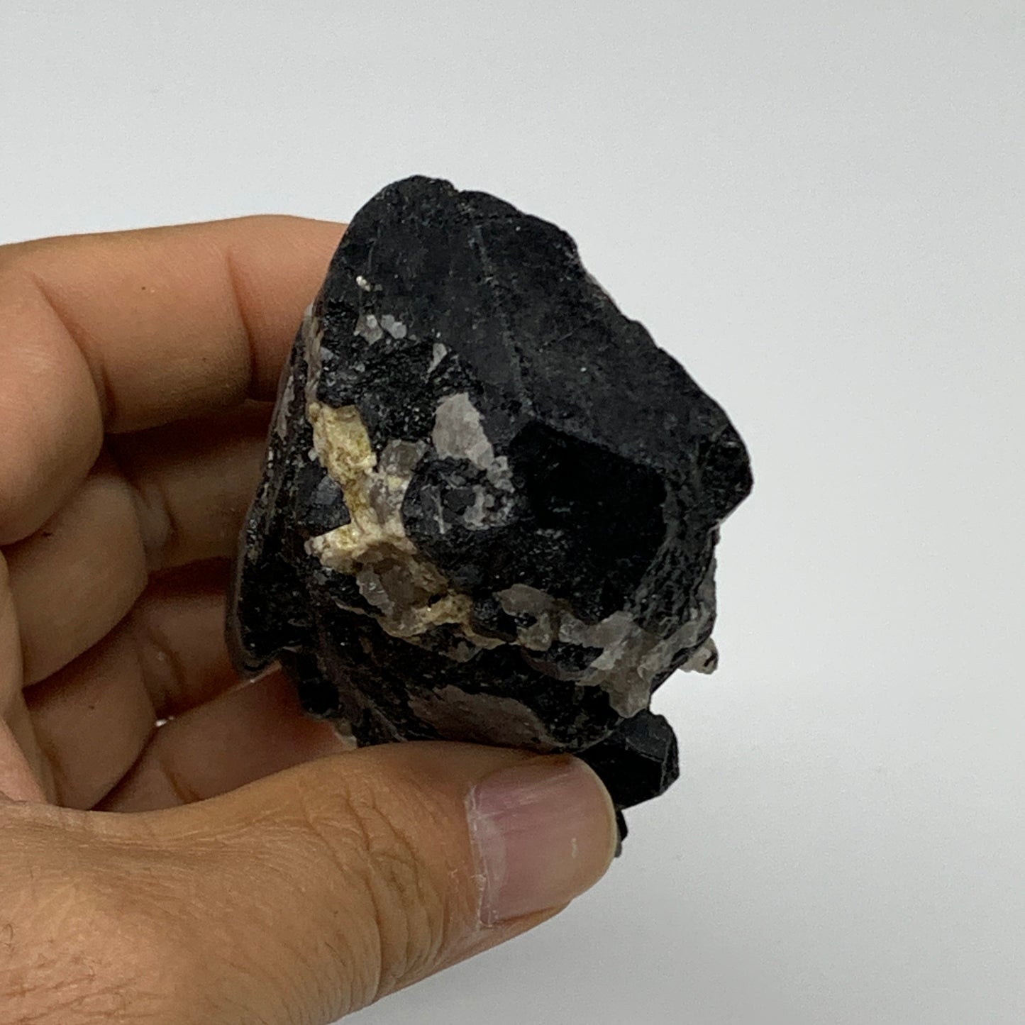 189.9g, 2.8"x1.9"x1.5", Natural Black Tourmaline Mineral Specimen, B33759