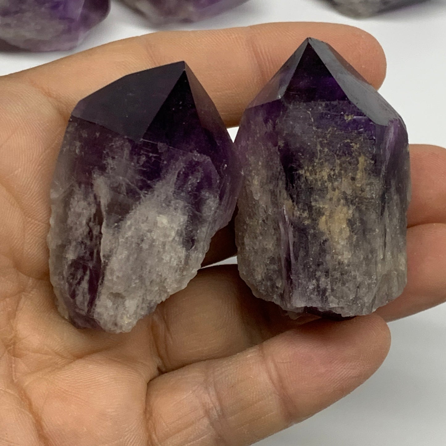 2.4 lbs, 1.9"-2.5", 28pcs, Rough Raw Amethyst Crystal Minerals Specimens, B32376