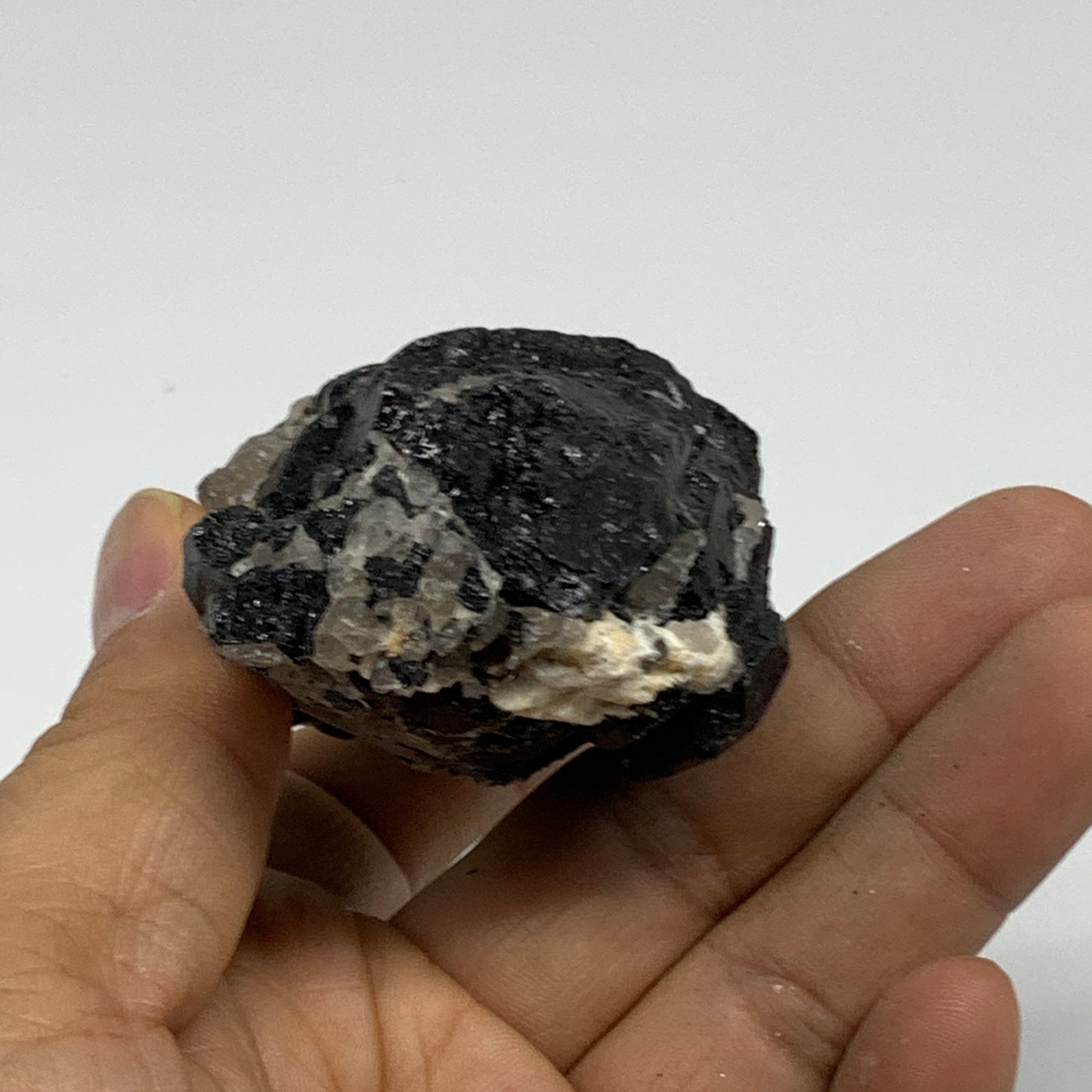 189.9g, 2.8"x1.9"x1.5", Natural Black Tourmaline Mineral Specimen, B33759