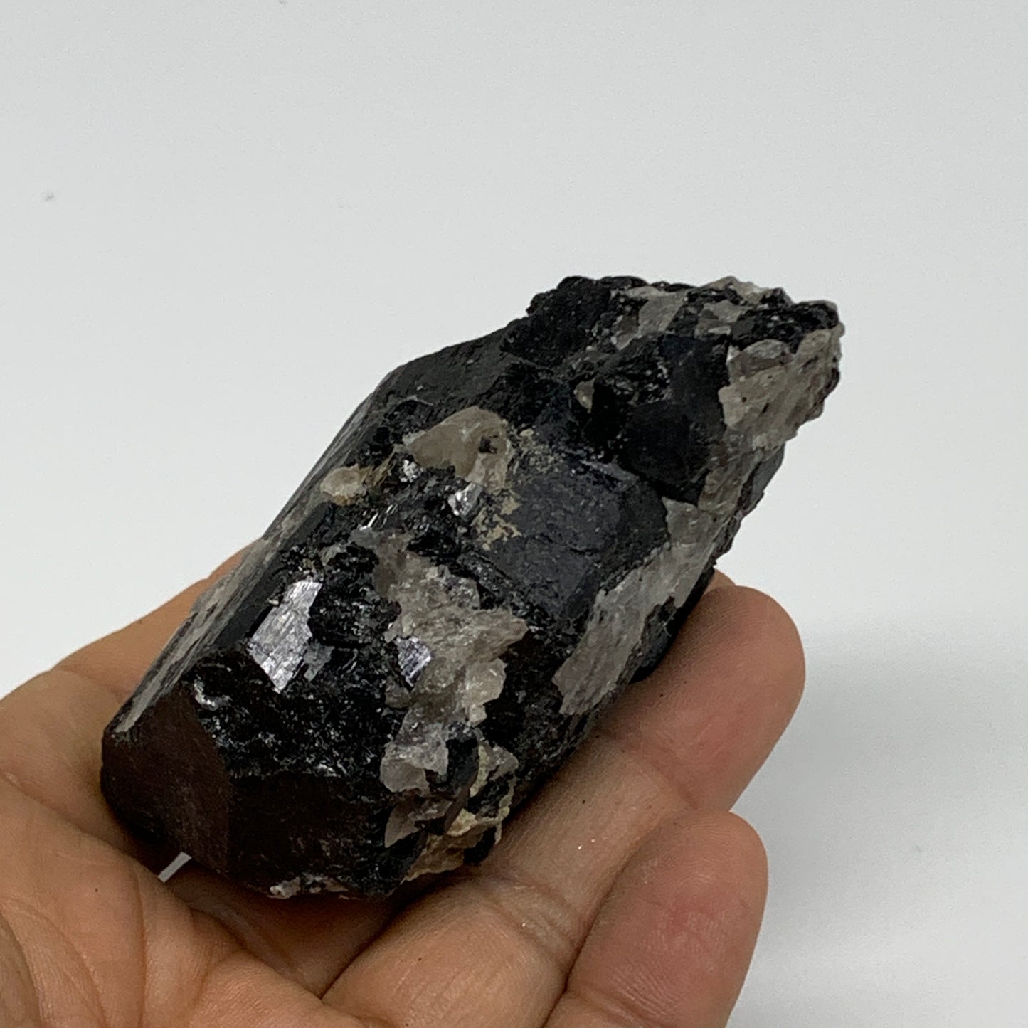 189.9g, 2.8"x1.9"x1.5", Natural Black Tourmaline Mineral Specimen, B33759