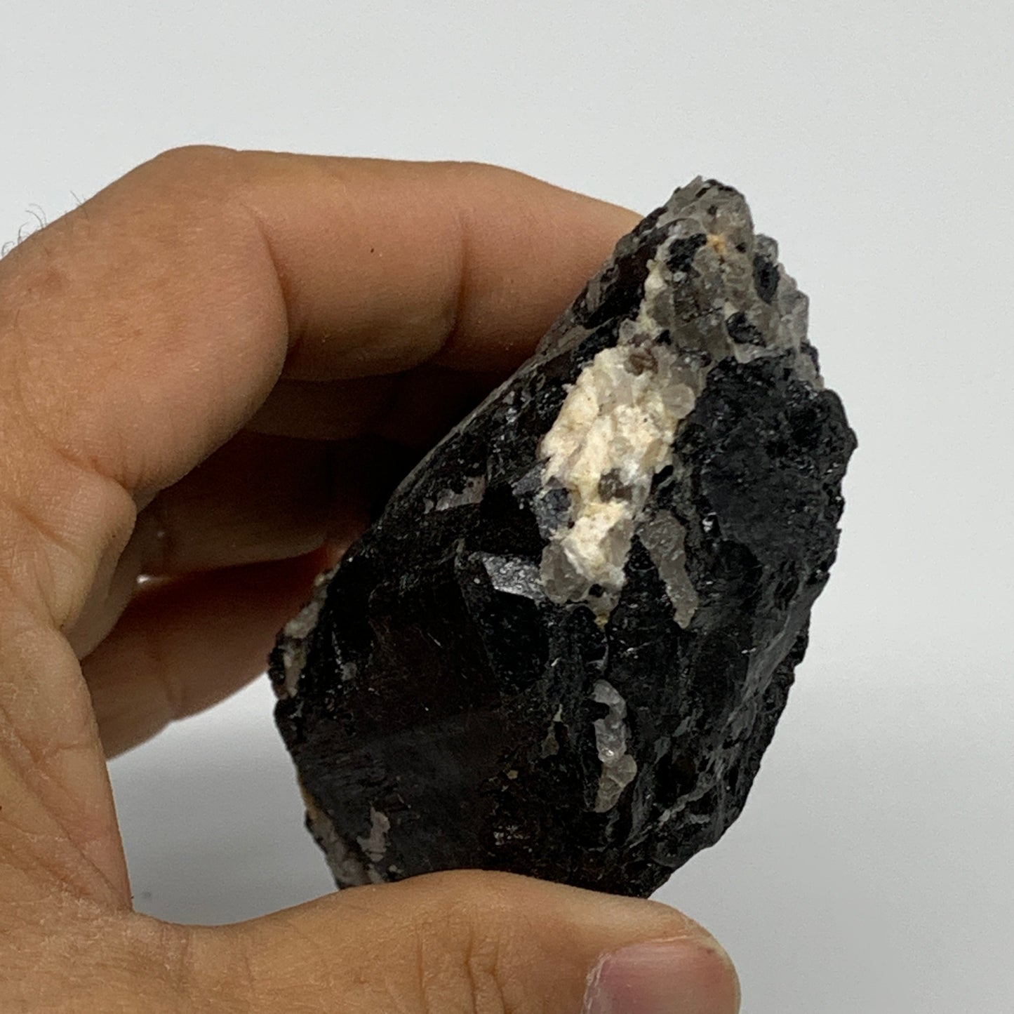 189.9g, 2.8"x1.9"x1.5", Natural Black Tourmaline Mineral Specimen, B33759