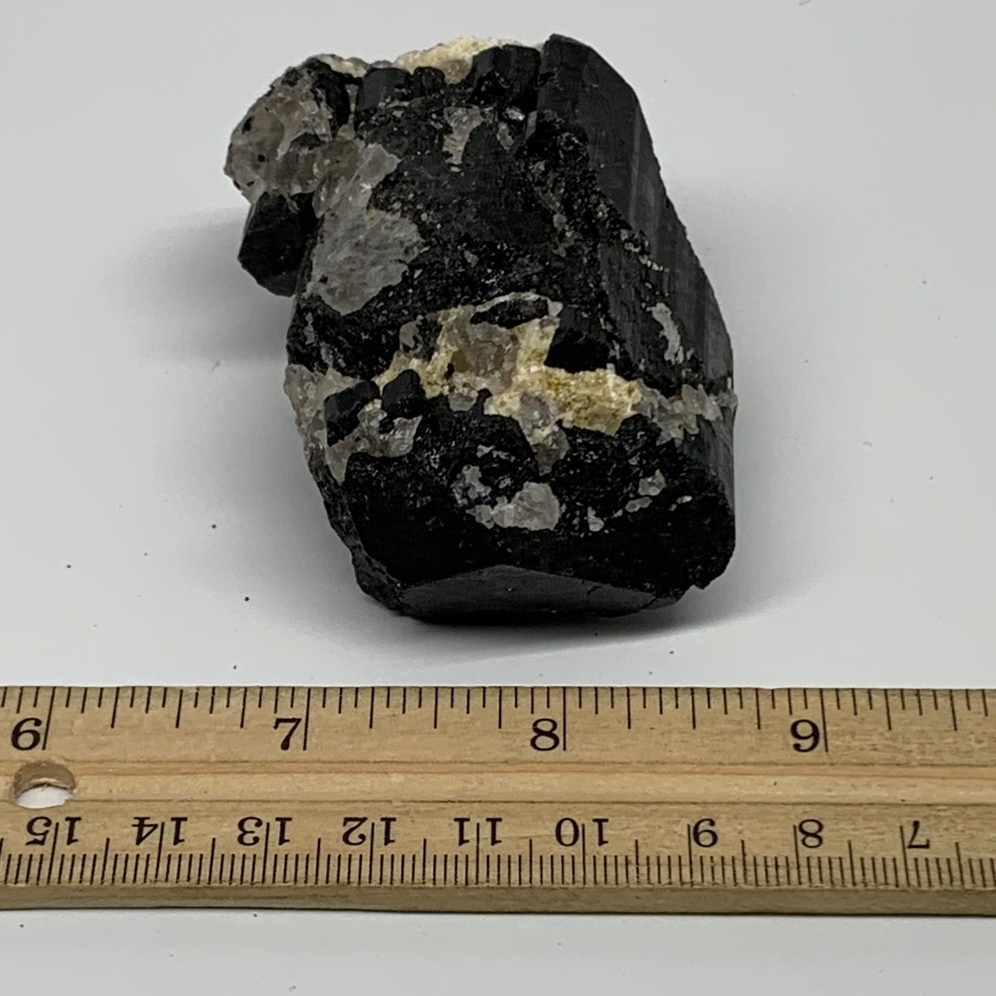 189.9g, 2.8"x1.9"x1.5", Natural Black Tourmaline Mineral Specimen, B33759