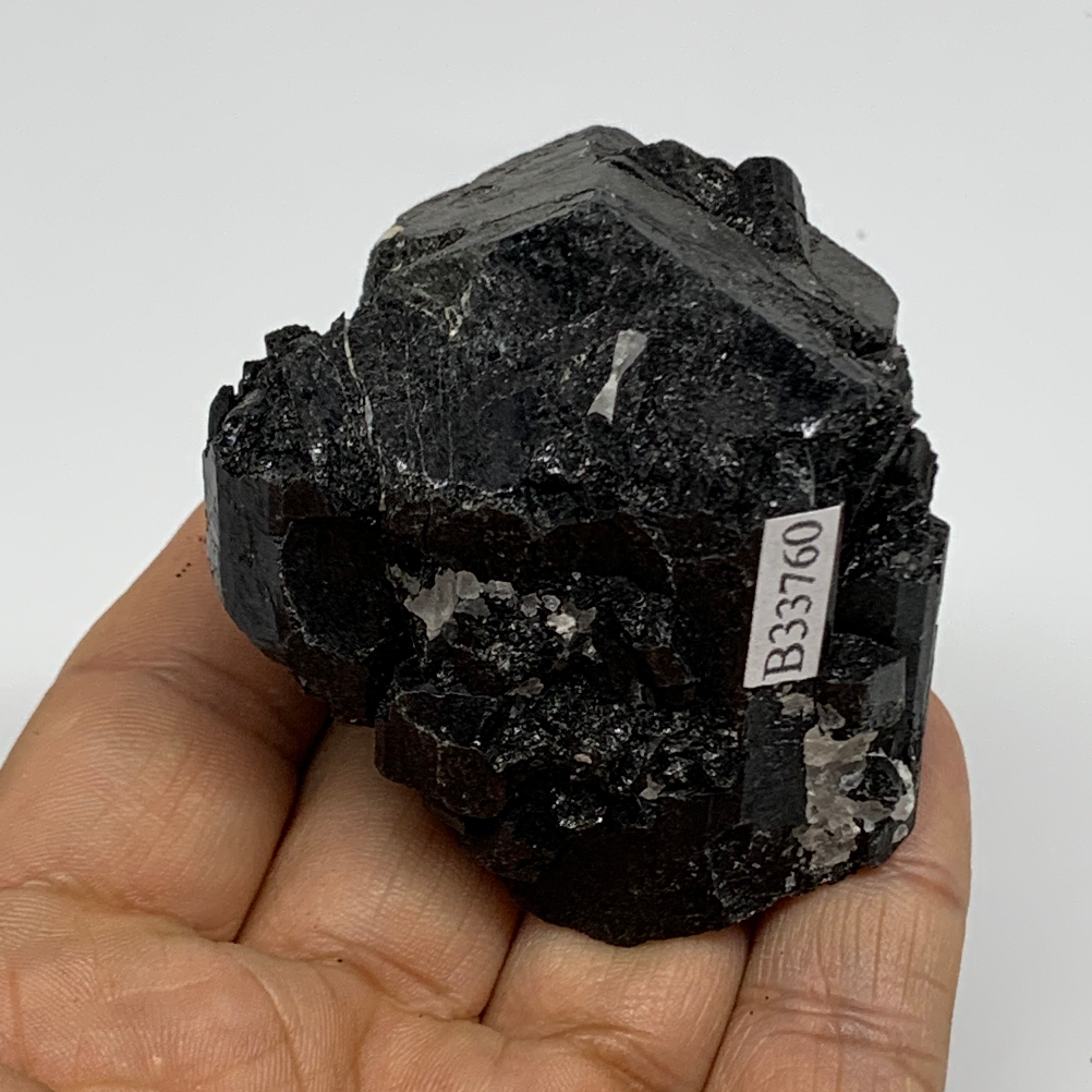 Natural Black Tourmaline Mineral Specimen, Crystal, Gemstone