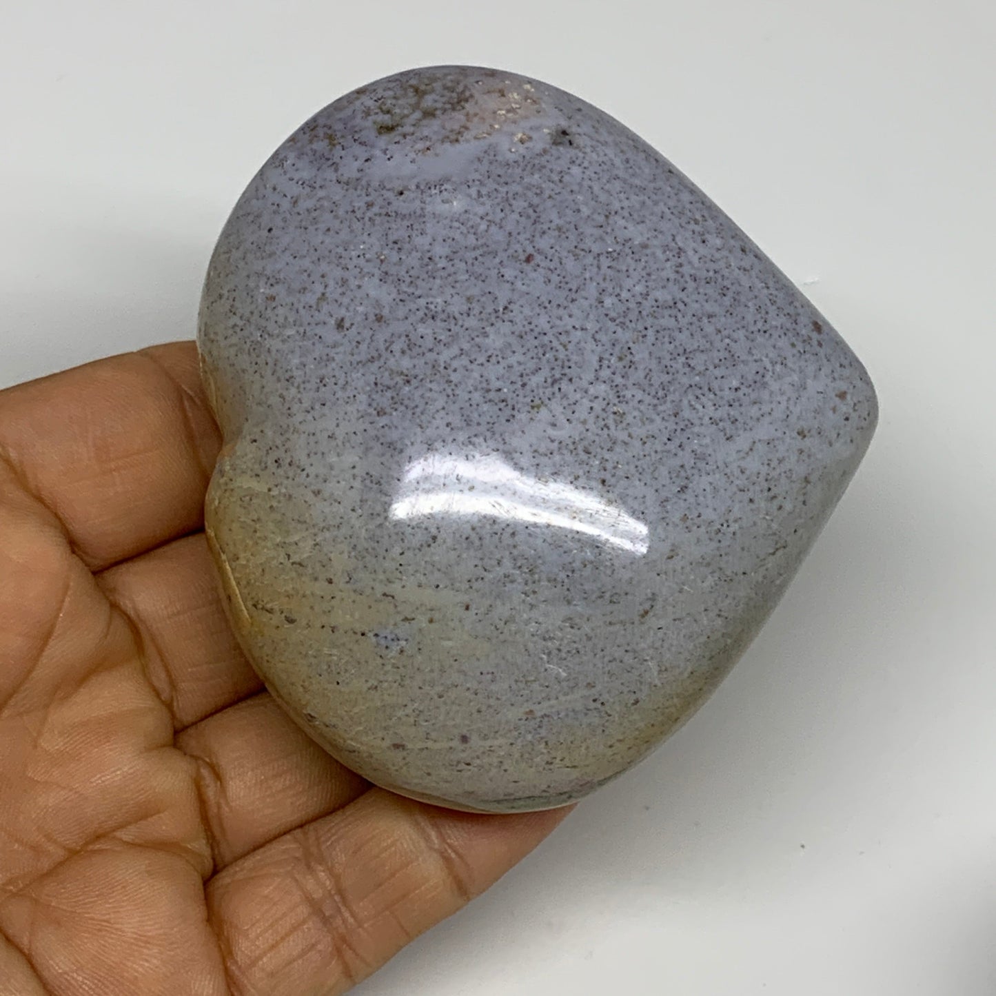 3.09 lbs (1405 Grams), 2.5"-2.9", 6pcs, Natural Ocean Jasper Heart, B30946