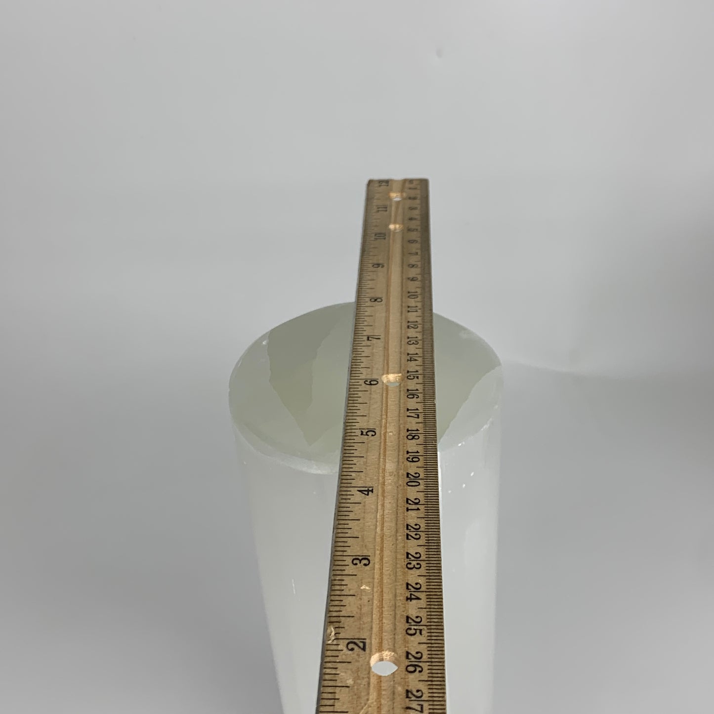 8.4 lbs. 11.75"x3.5", Cylinder Selenite (Satin Spar) Lamp, w/6ft Chord, B35844