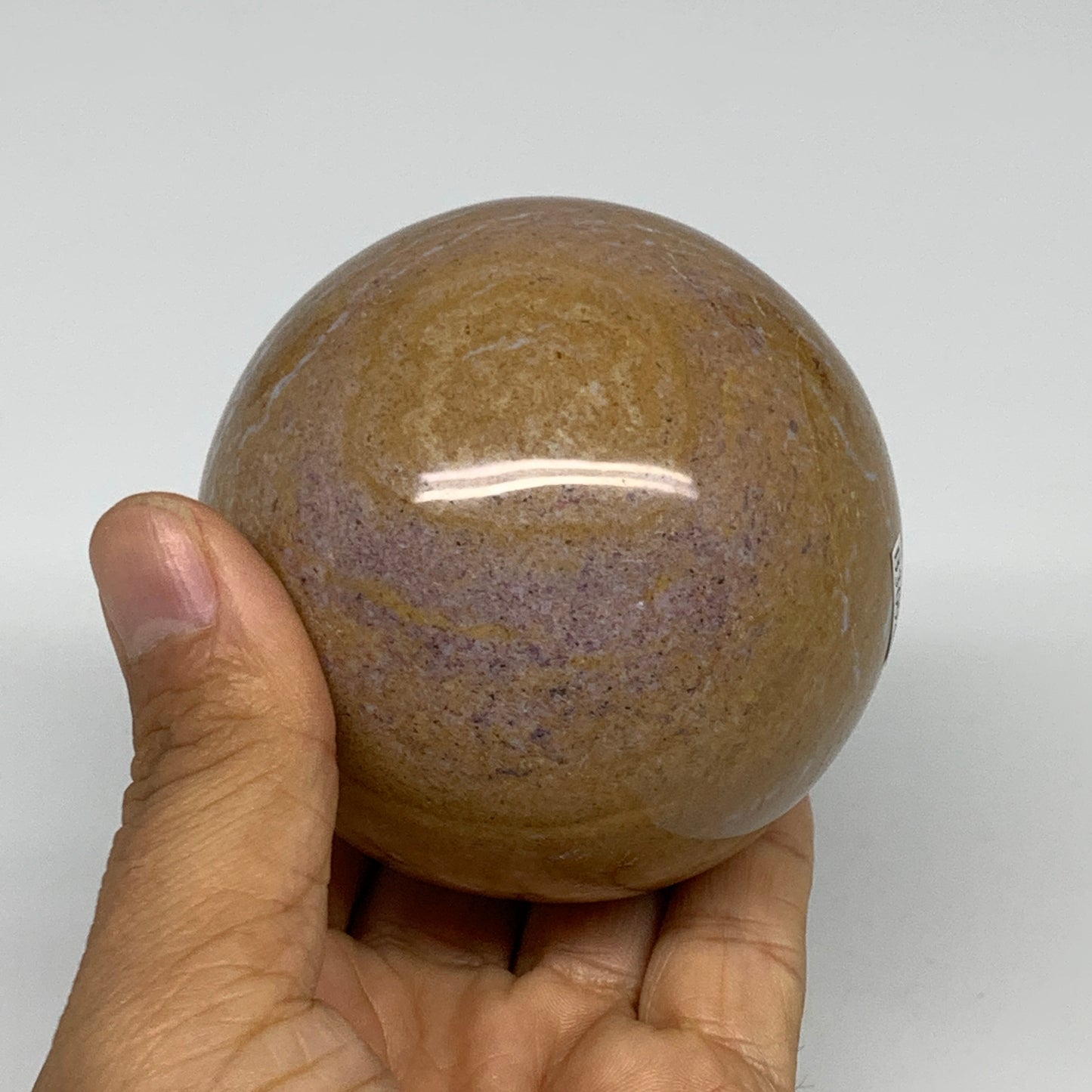 1.13 lbs, 2.9" (72mm), Natural Ocean Jasper Sphere Geode Crystal Reiki, B30948