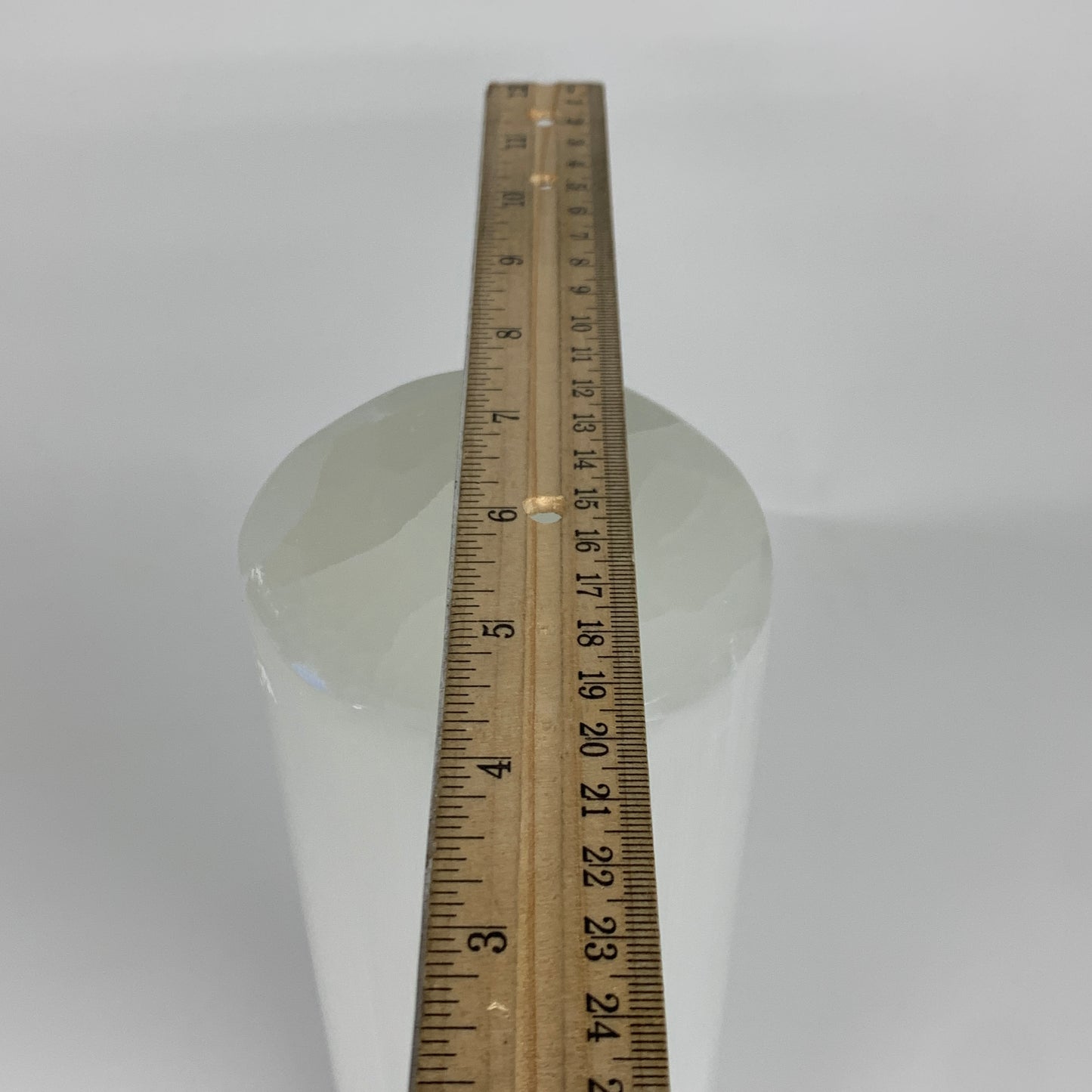 8.1 lbs. 11.75"x3.5", Cylinder Selenite (Satin Spar) Lamp, w/6ft Chord, B35845