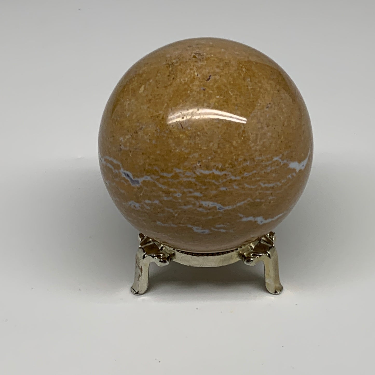 1.13 lbs, 2.9" (72mm), Natural Ocean Jasper Sphere Geode Crystal Reiki, B30948