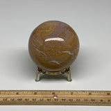 1.13 lbs, 2.9" (72mm), Natural Ocean Jasper Sphere Geode Crystal Reiki, B30948