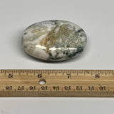 85g, 2.4"x1.7"x0.9", Tree Agate Palm-Stone Reiki Energy Crystal Reiki, B29496