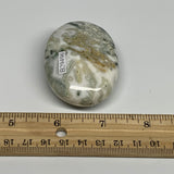 85g, 2.4"x1.7"x0.9", Tree Agate Palm-Stone Reiki Energy Crystal Reiki, B29496