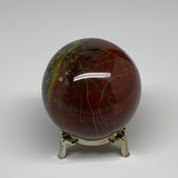 1.14 lbs, 2.8" (72mm), Natural Ocean jasper Sphere Geode Crystal Reiki, B30952