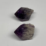 121.8g, 1.8" - 2.1", 2pcs, Amethyst Point Polished Rough lower part, B32386