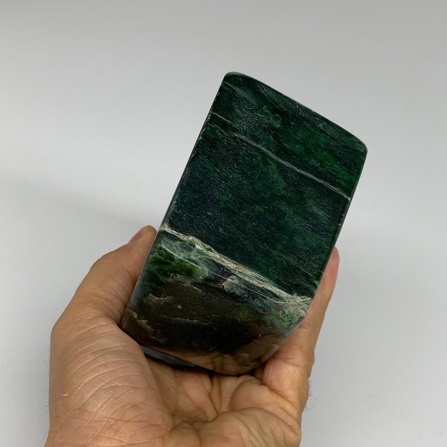 4.66 lbs, 6.4"x3.9"x2.2", Nephrite Jade Freeform Polished @Afghanistan, B30225